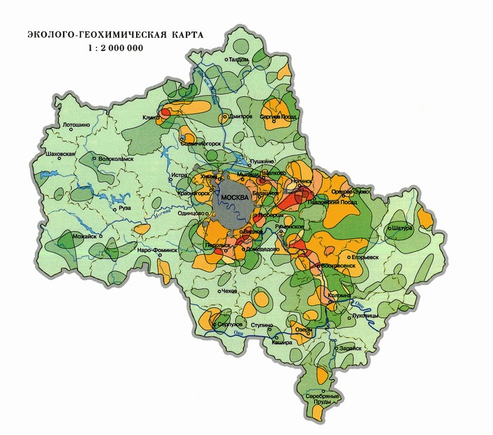 Экология подмосковье карта